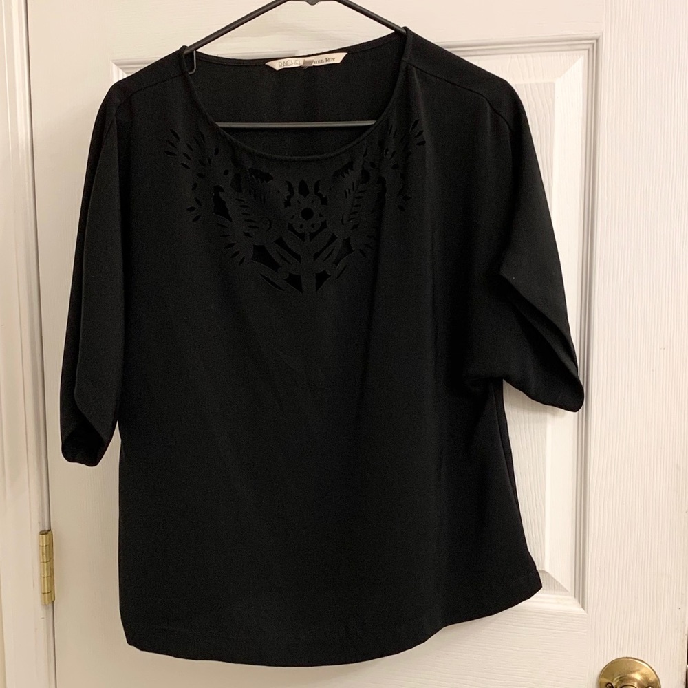 Laser cut Rachel Roy Dolman Top